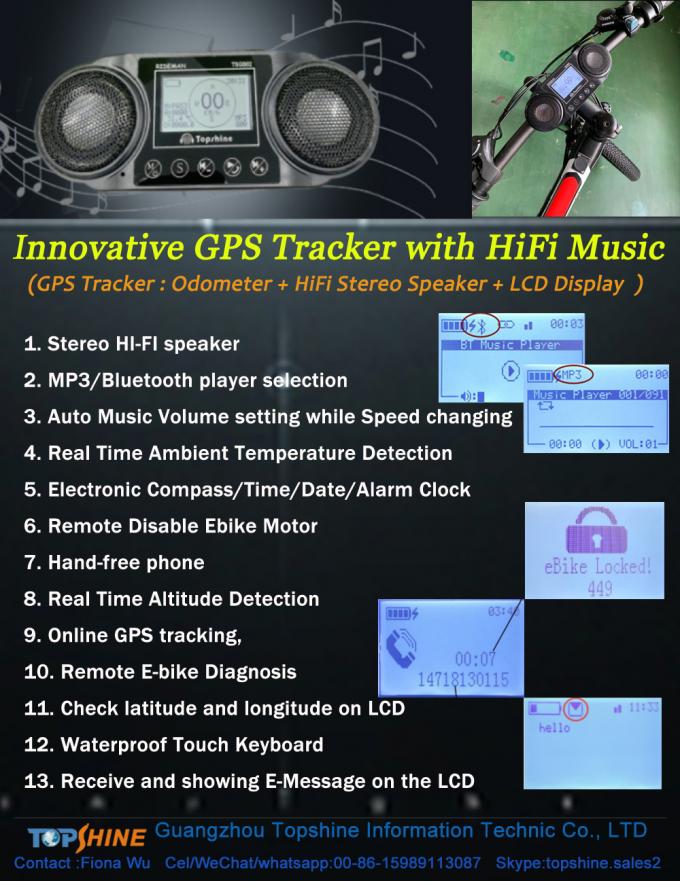 Беспроводной умный отслежыватель 4G GPS с системой музыки HiFi Точки доступа WiFi
