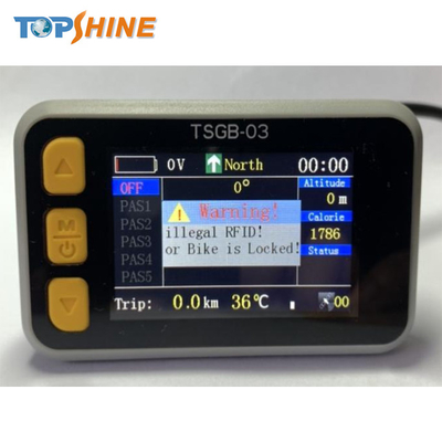 4G красочный ЖК-дисплей E-Bike GPS Vehicle Trackerr с умным всадником определяет
